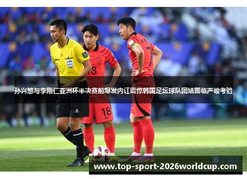 孙兴慜与李刚仁亚洲杯半决赛前爆发内讧震惊韩国足坛球队团结面临严峻考验 孙兴慜与李刚仁亚洲杯半决赛前爆发内讧震惊韩国足坛球队团结面临严峻考验